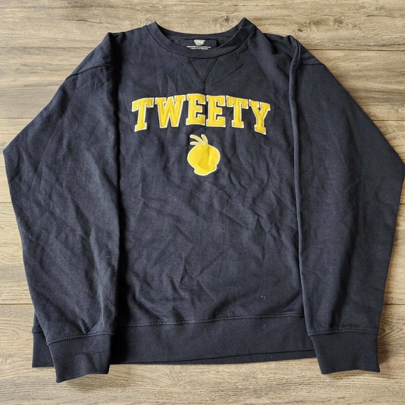 Looney Tunes Tops - Vintage 90s Looney Tunes Tweety Bird Blue Six Flags Sweatshirt 2XL